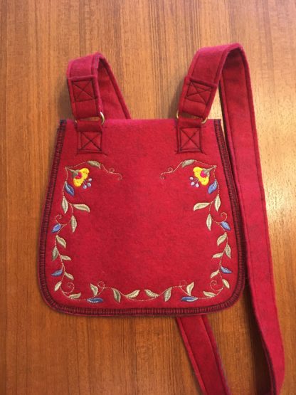 Red Rosemaled Purse - Image 4