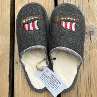Charcoal Grey with Embroidered Viking Ship